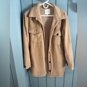 Thread & Supply Tan Fleece Jacket